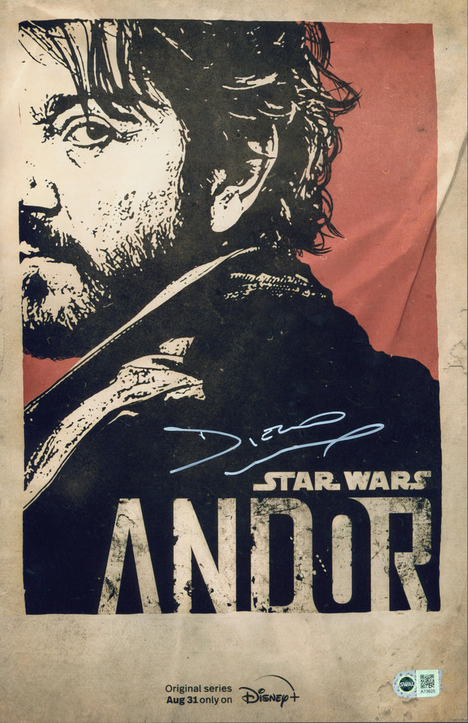 Diego Luna Signed 11x17 Photo - SWAU Authenticated