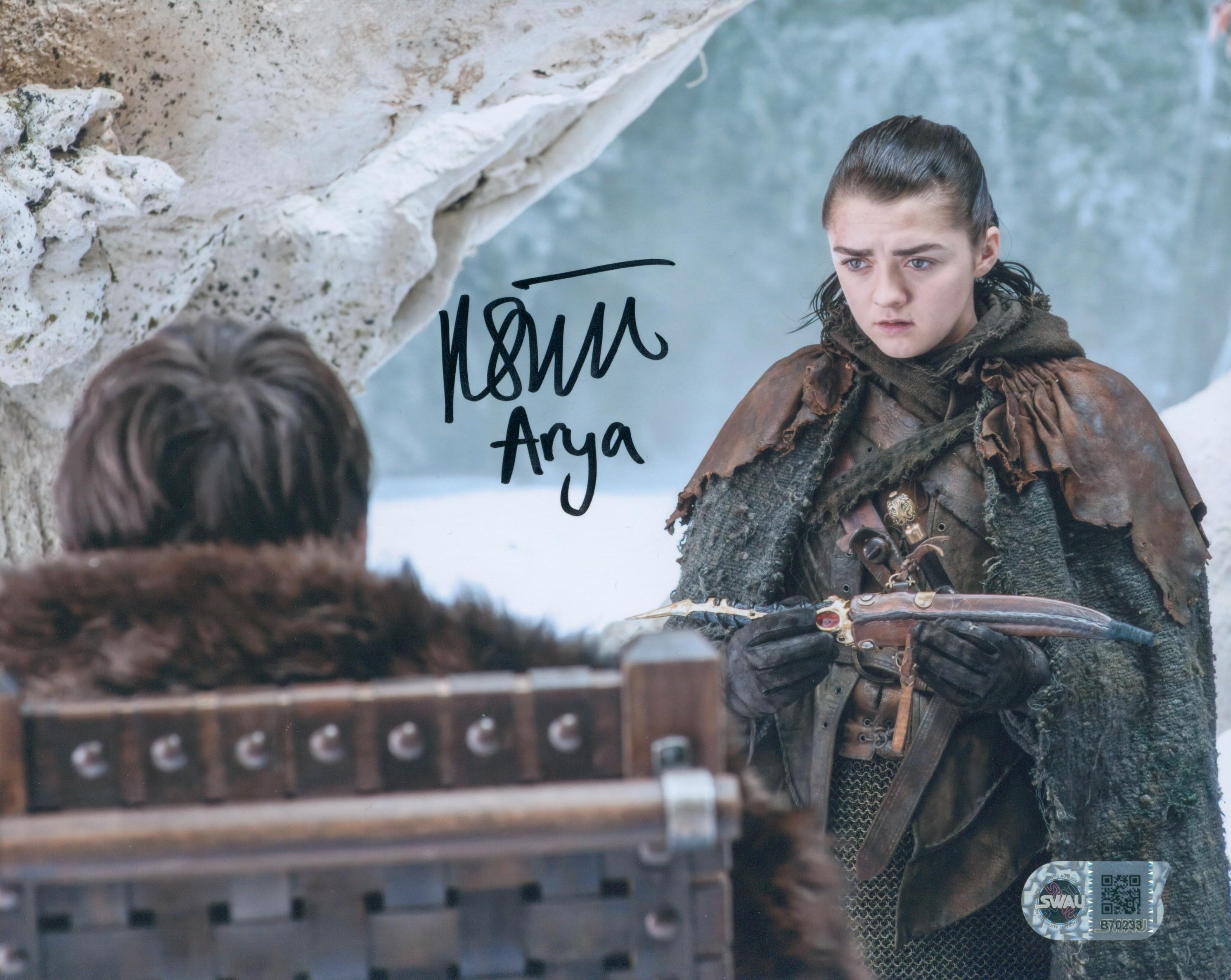 Maisie Williams Signed 8x10 Photo - SWAU Authenticated - SWAU