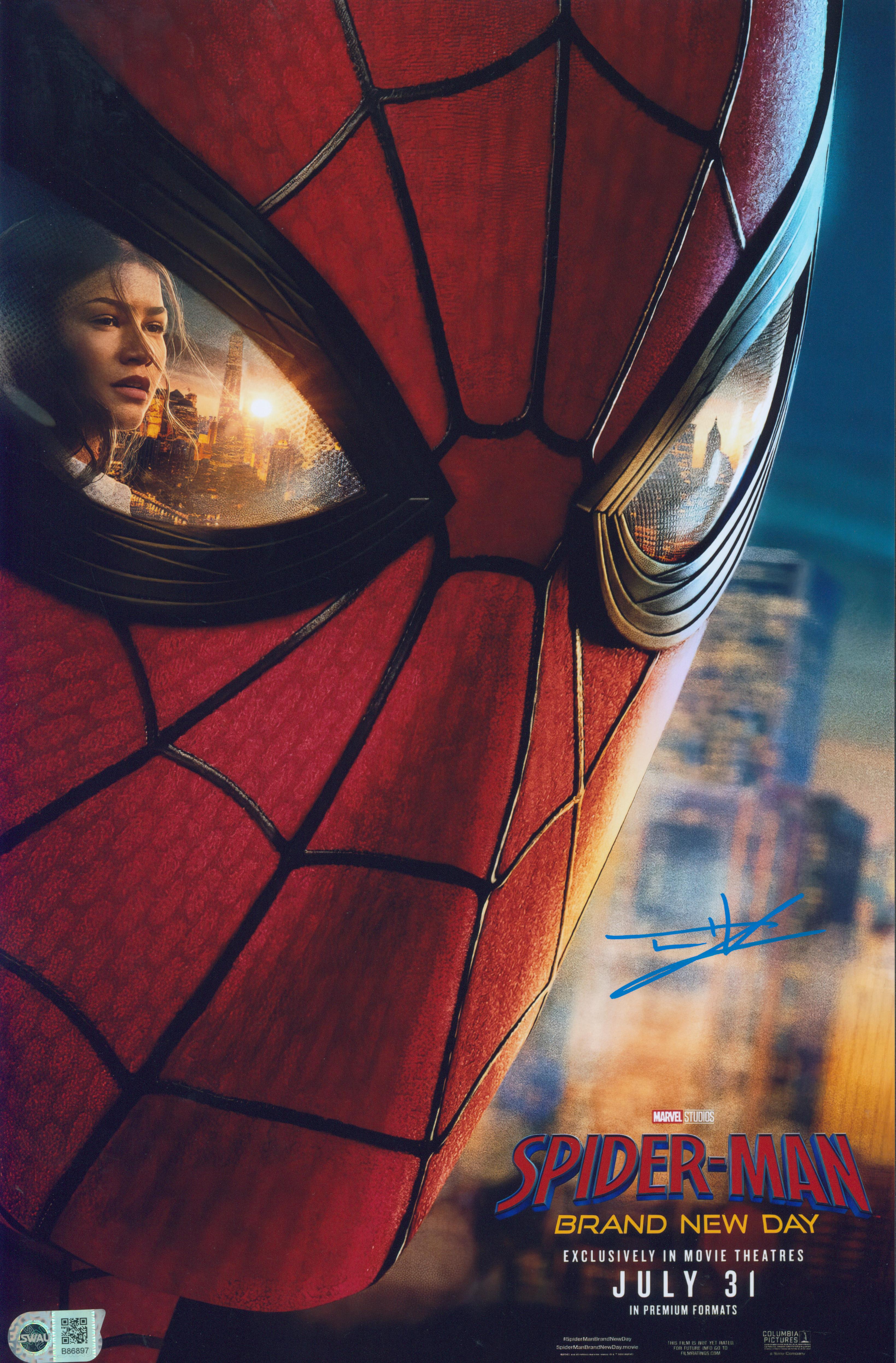 Tom Holland Signed 11x17 Photo - SWAU Authenticated - SWAU