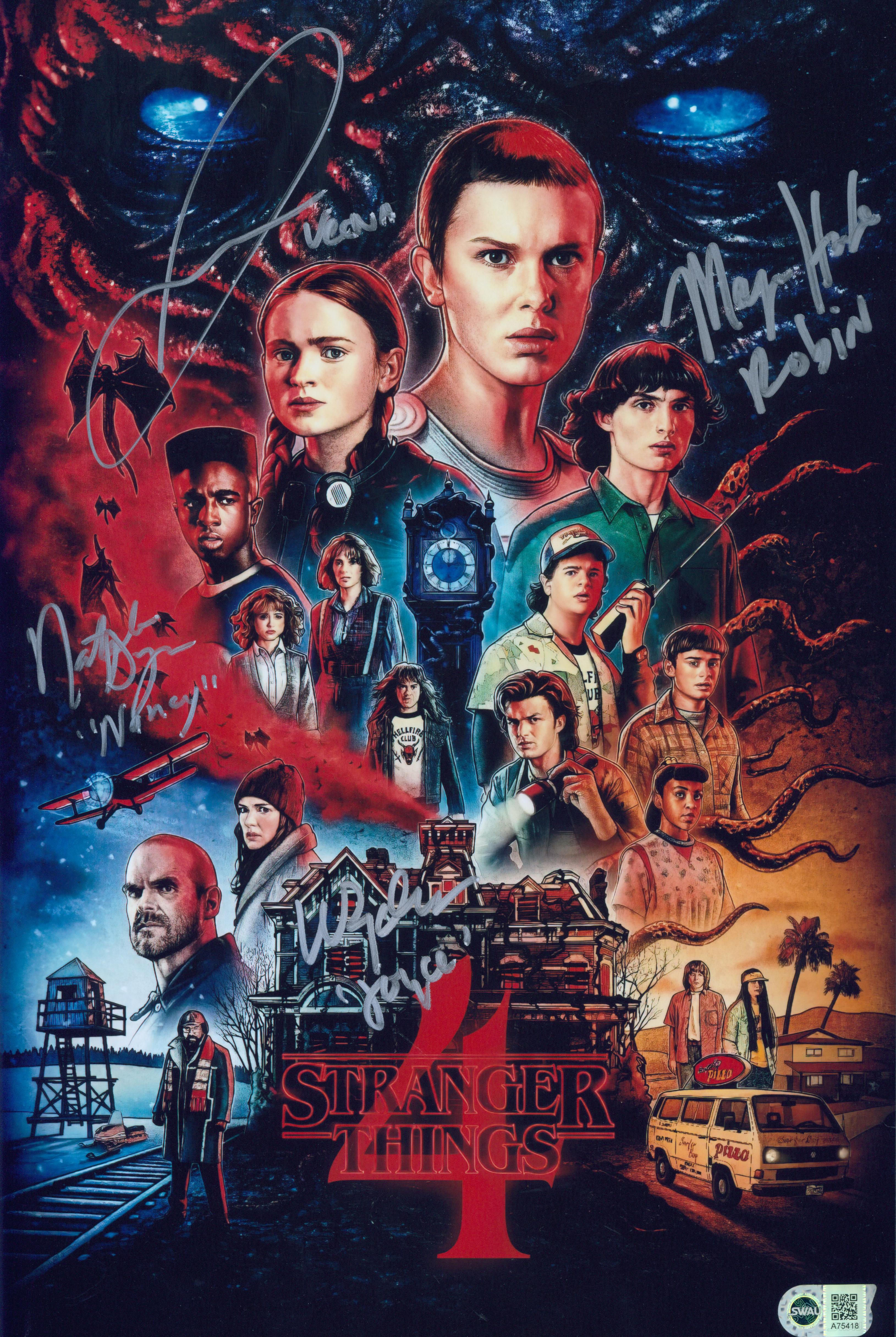 マヤ・ホーク直筆サイン入り2Lサイズ写真…ストレンジャー・シングス Stranger Things Autographs | Authentic Memorabilia & More