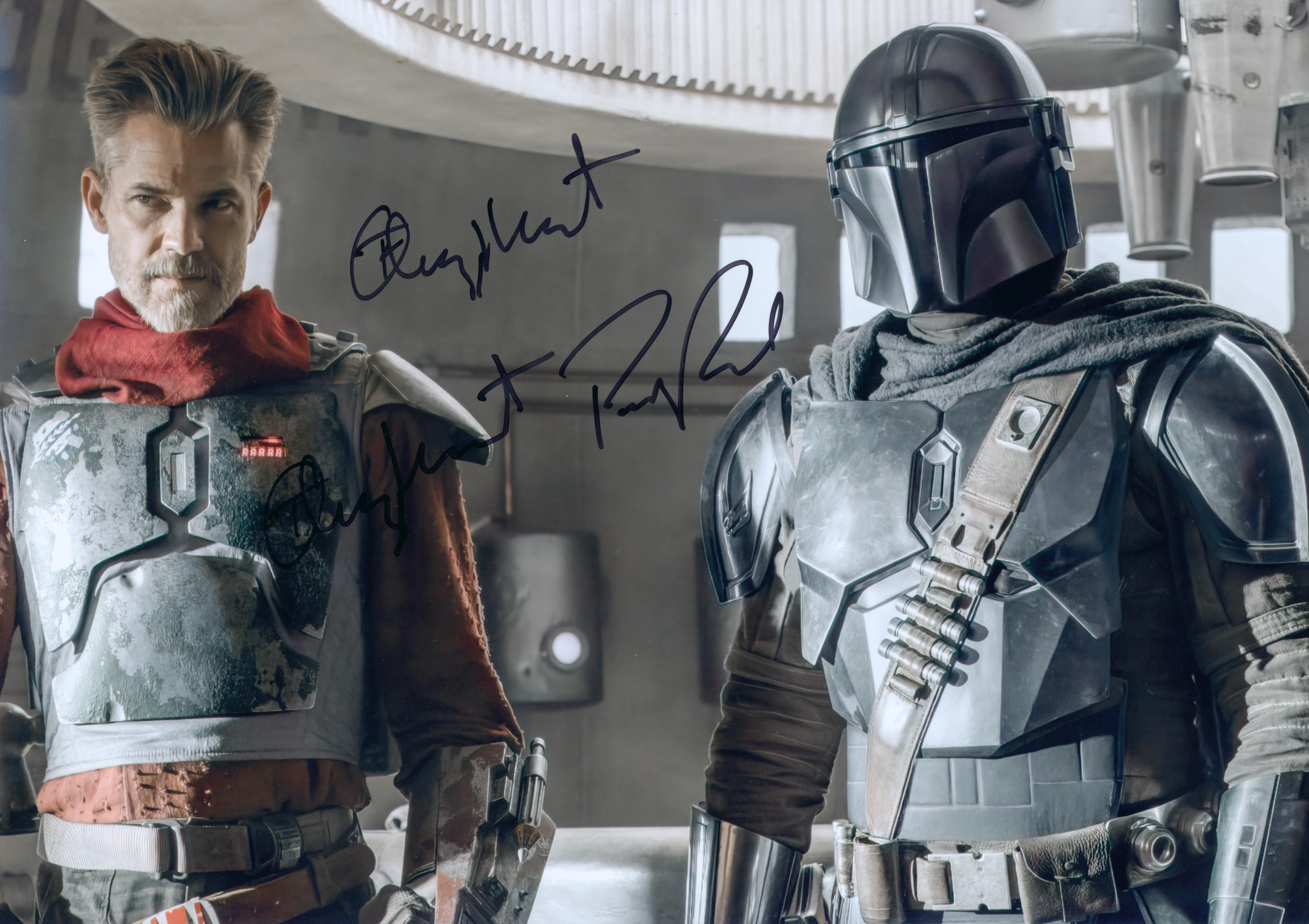 Pedro Pascal & Timothy Olyphant Signed 16x20 Photo - SWAU Authenticated - SWAU
