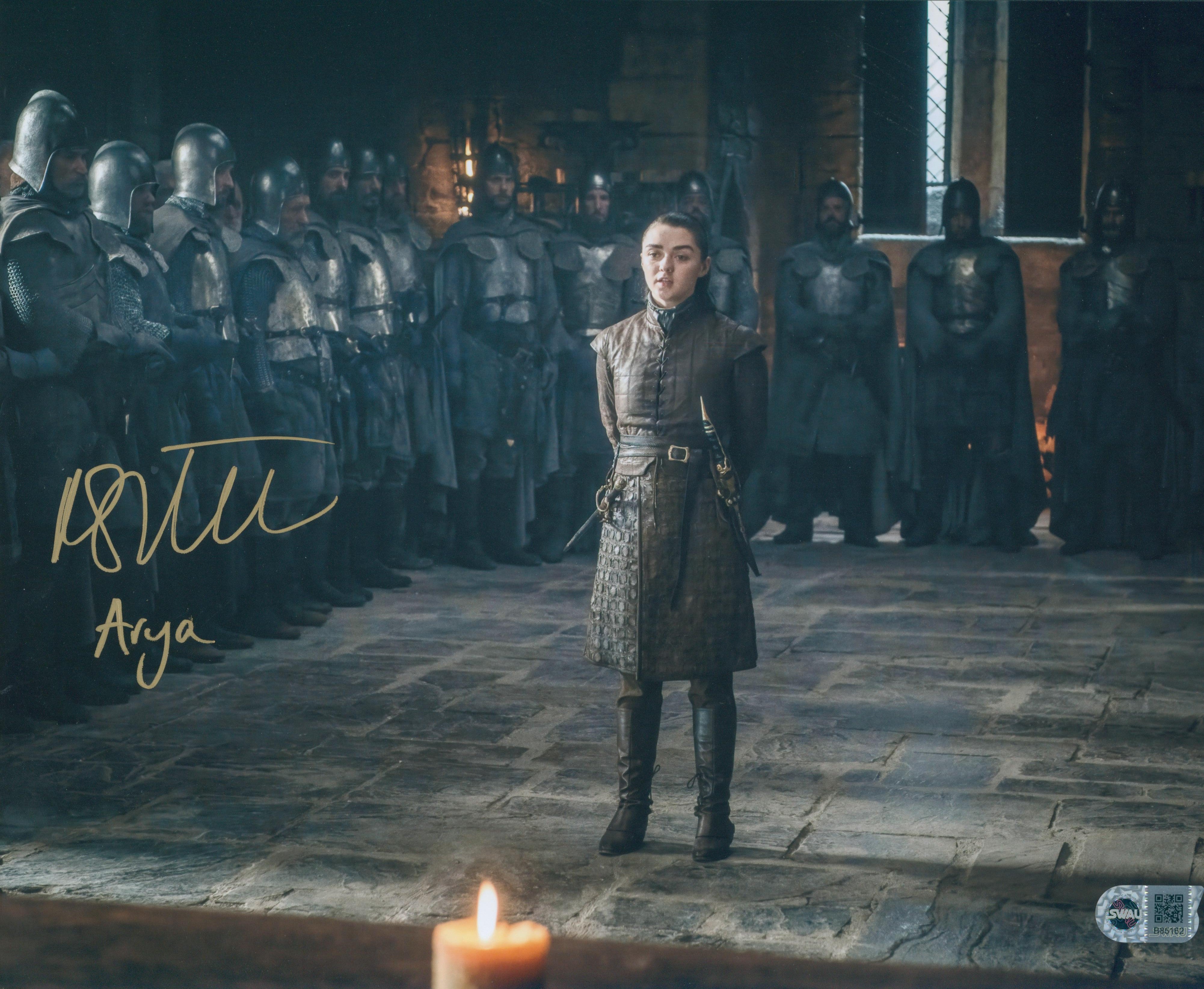 Maisie Williams Signed 11X14 Photo - SWAU Authenticated - SWAU