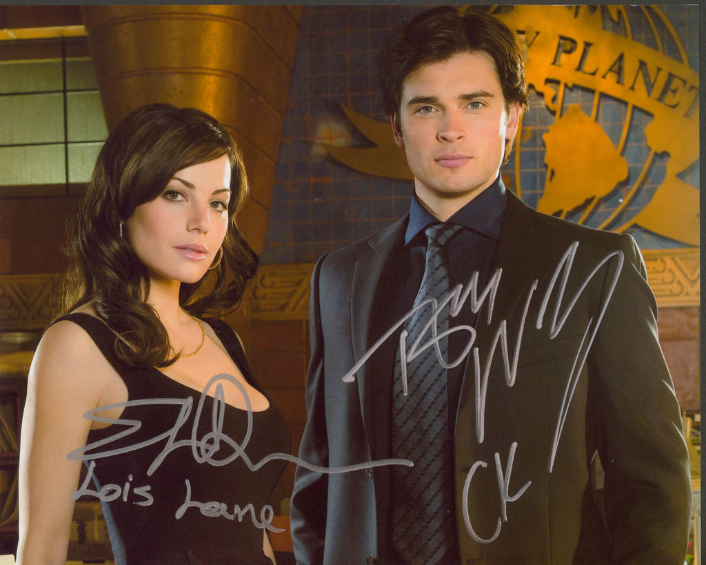 Tom Welling & Erica Durance Signed 11x14 Photo - SWAU Authenticated