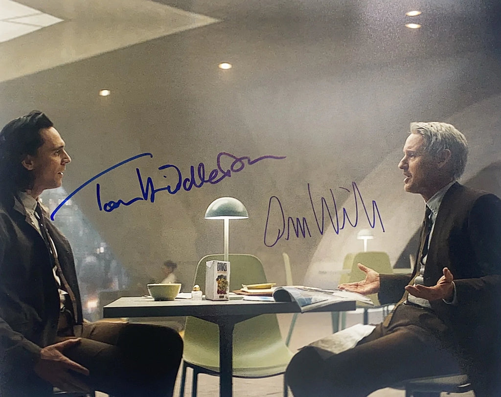 Tom Hiddleston & Owen Wilson Signed 16x20 Photo - SWAU Authenticated