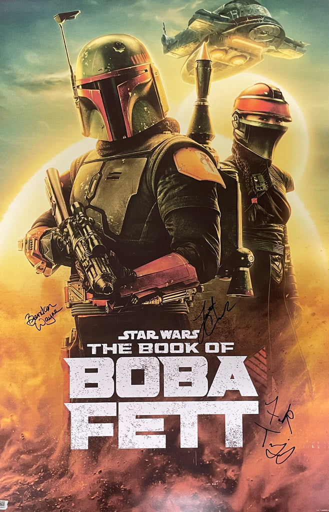 The Book of Boba Fett Multi-Signed Cast Trends Poster - SWAU Authenticated