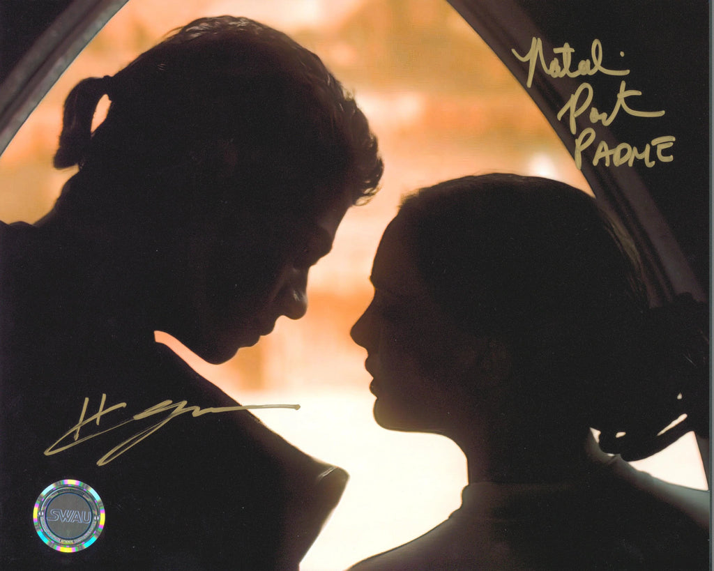 Hayden Christensen & Natalie Portman Signed 8x10 Photo - SWAU Authenticated